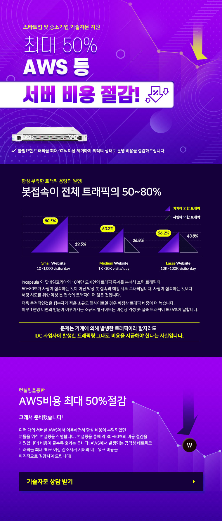 서버 비용 절감 이벤트